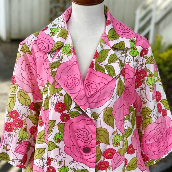 SOLD 1960’s Le Voy's Floral House Dress/Nightgown - Picture 4 of 7